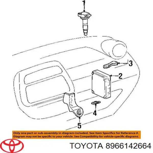 8966142664 Toyota Блок електронного управління