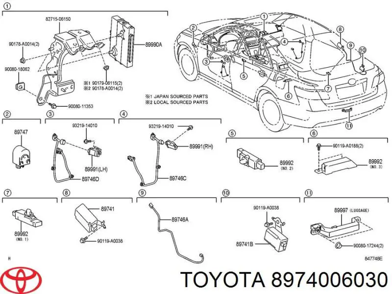 8974006030 Toyota 