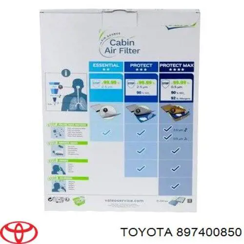 Купити 897400850 Toyota Фільтр салону вугільний