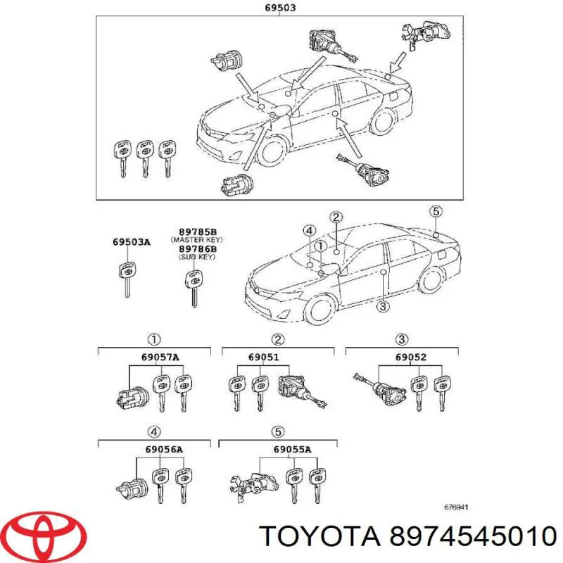 Ремінь приводний, агрегатів 8974545010 Toyota