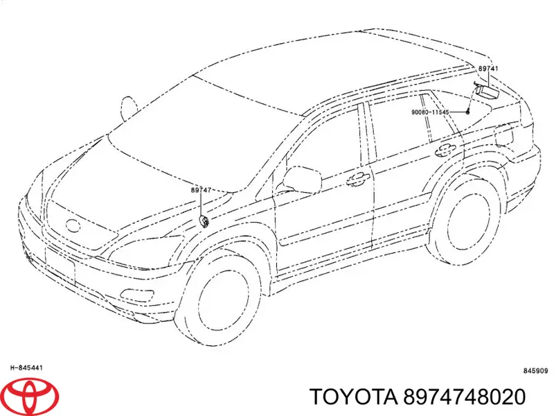 Звуковий дзвінок сигналізації Toyota RAV4 III позашляховик (A3) (2005 - 2012) ціна, від 5.07 USD