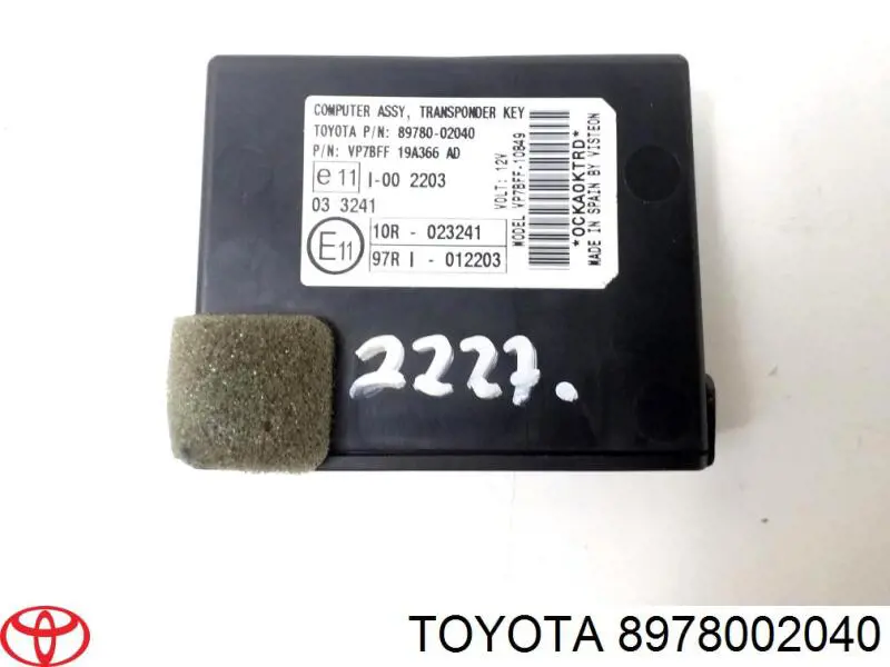8978002040 Toyota 