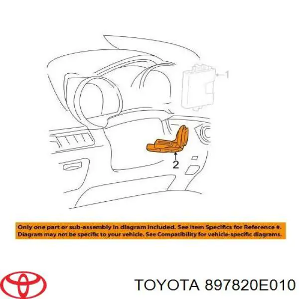  Toyota 897820E010 ціна, від 36.68 USD