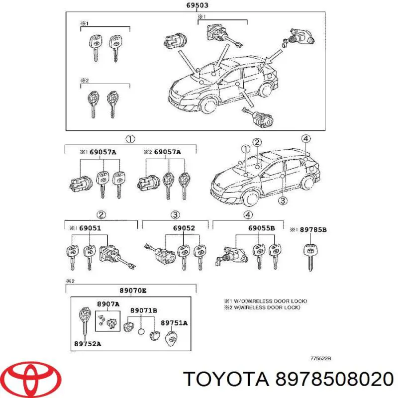 8978508020 Toyota 