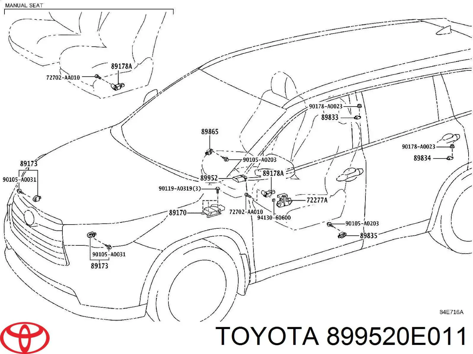  899520E011 Toyota