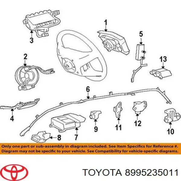 8995235011 Toyota датчик зайнятості сидіння