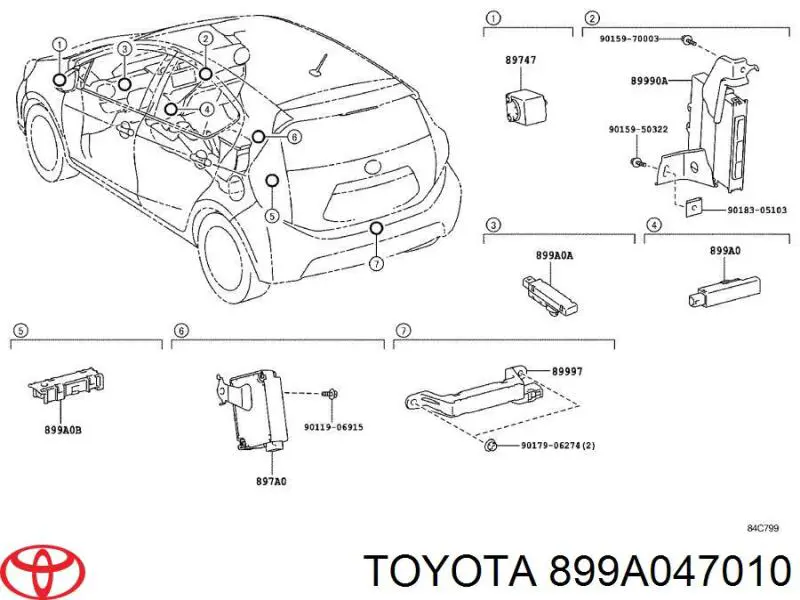  899A047010 Toyota