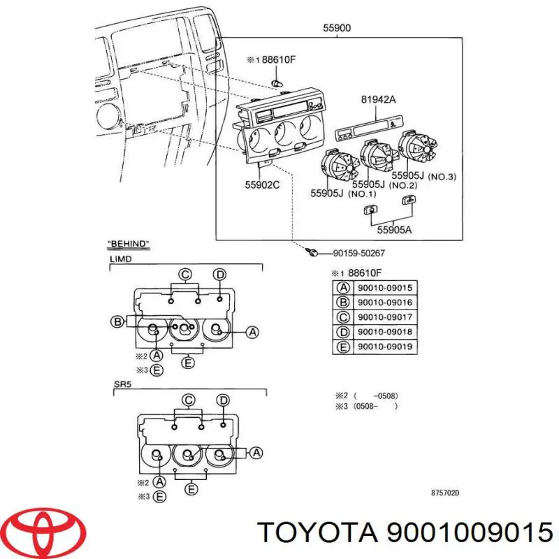 9001009015 Toyota 