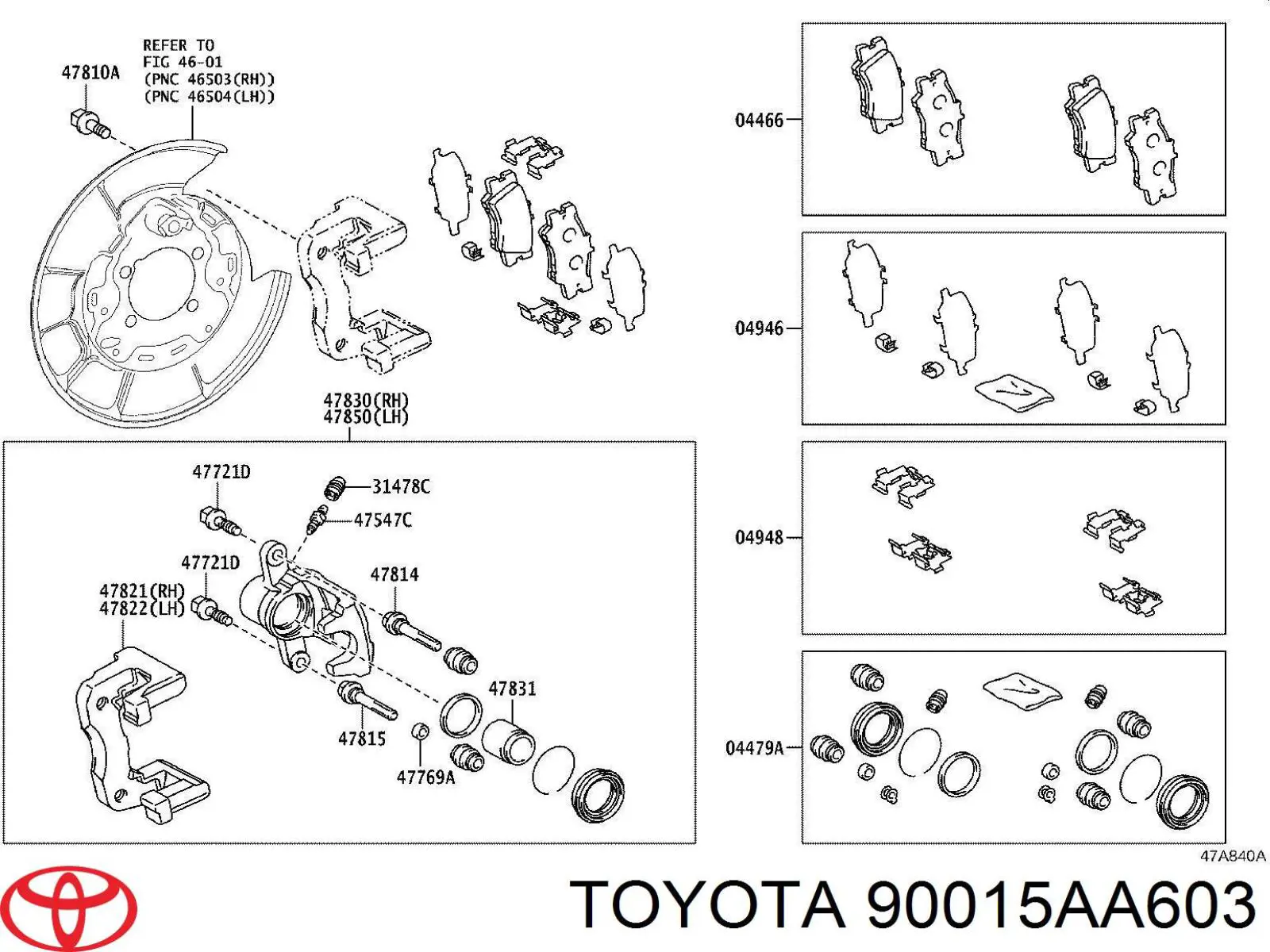 Toyota 90015AA603 ціна, від 2.82 USD