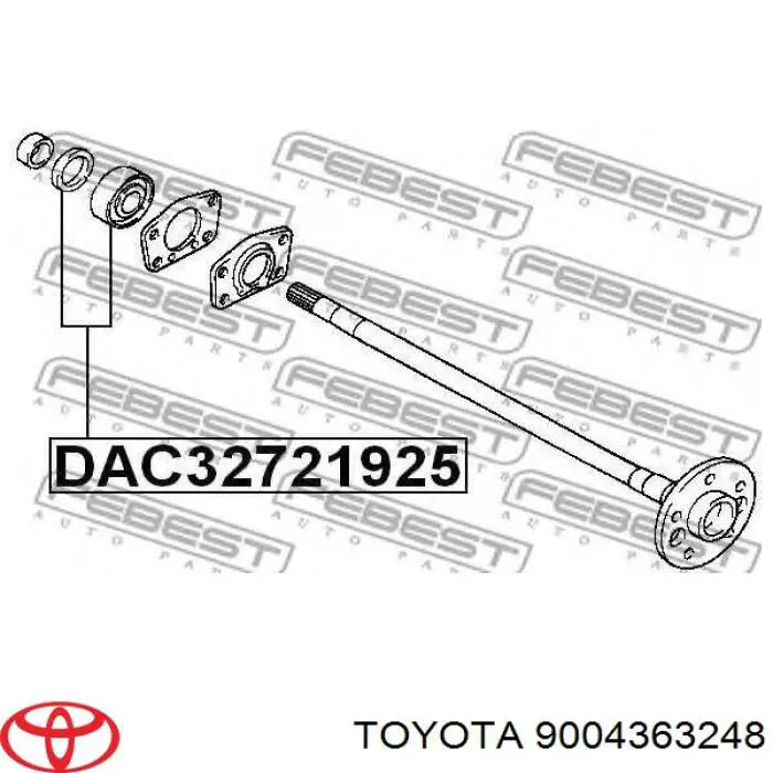 Купити 9004363248 Toyota Підшипник піввісі заднього моста