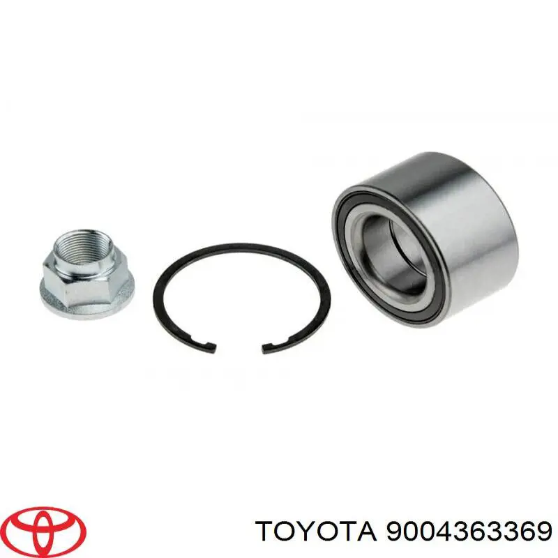 Комплект підшипник маточини передньої Toyota 9004363369 ціна, від 22.66 USD