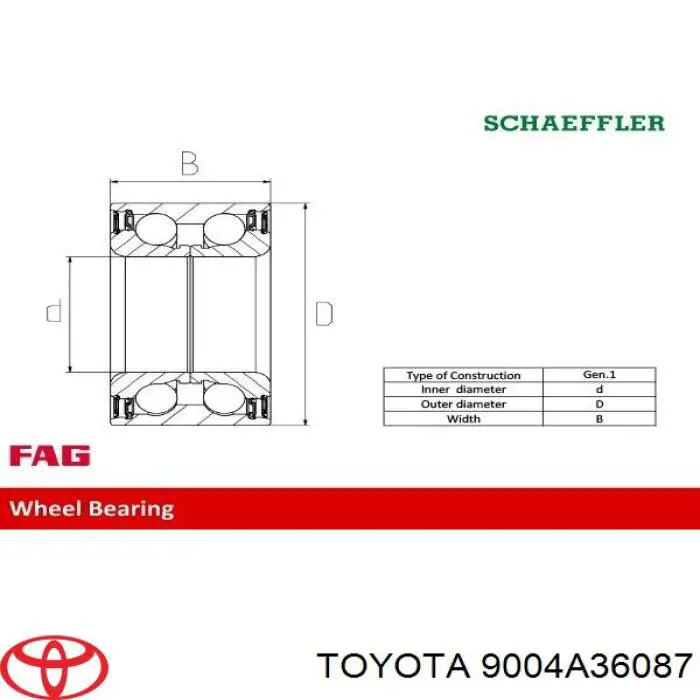  9004A36087 Toyota
