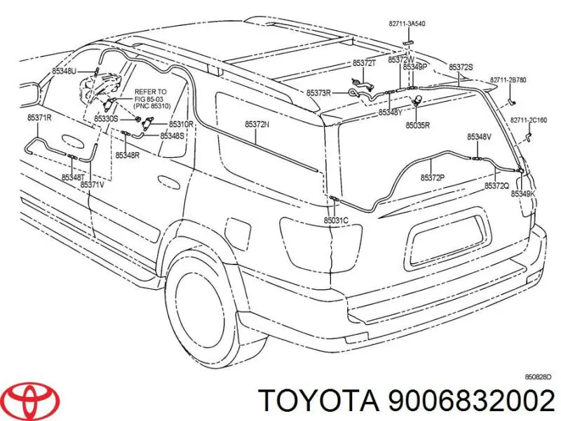 Ущільнююче кільце насоса омивача 9006832002 Toyota