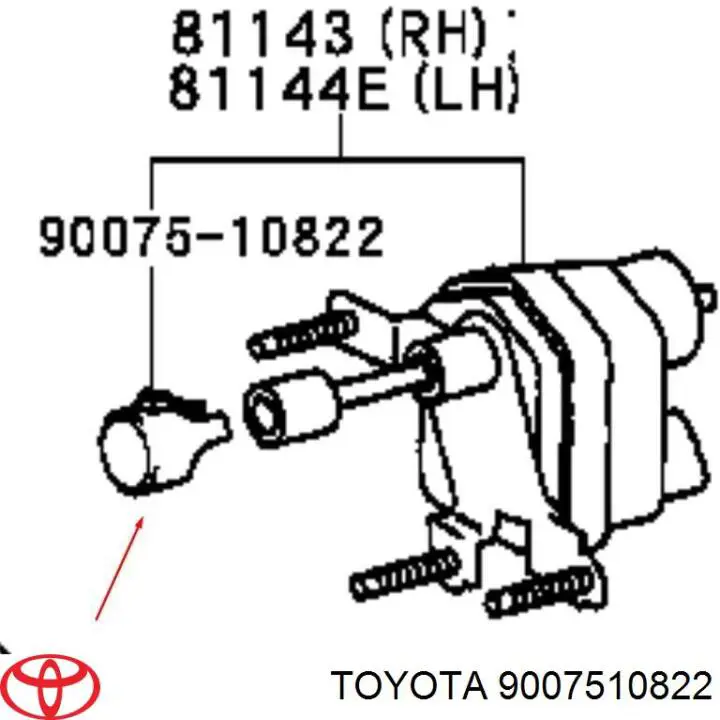  9007510822 Toyota