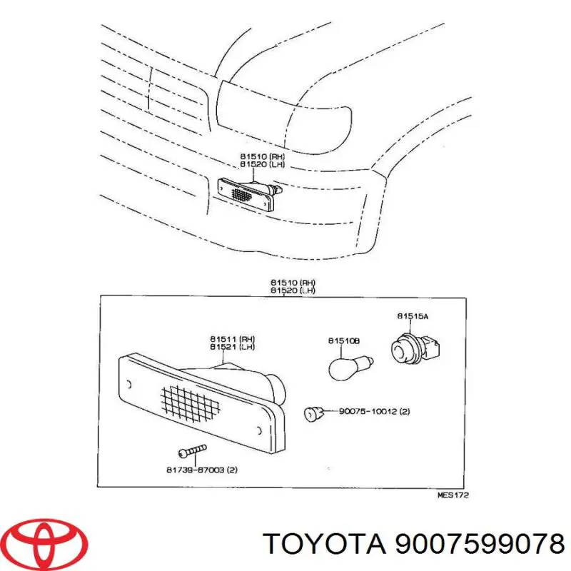 Купити 9007599078 Toyota 