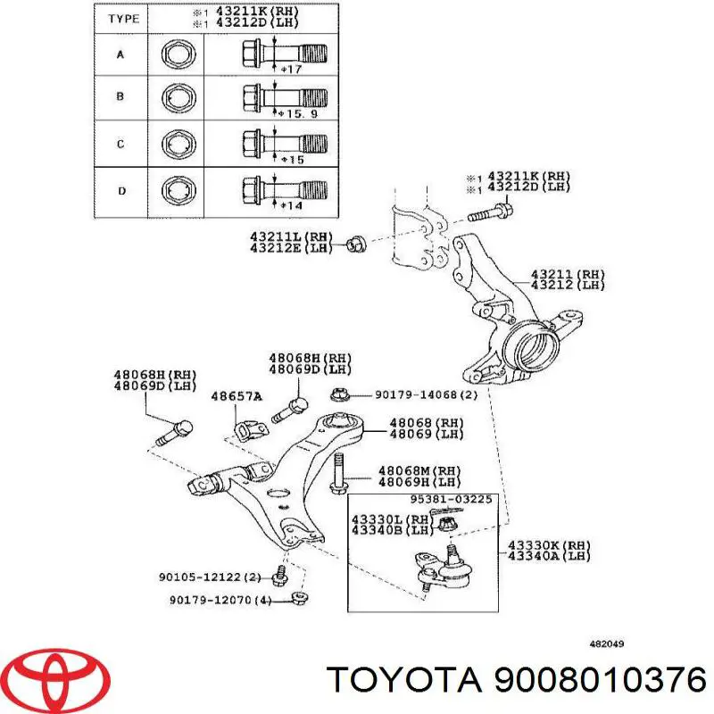  9008010376 Toyota