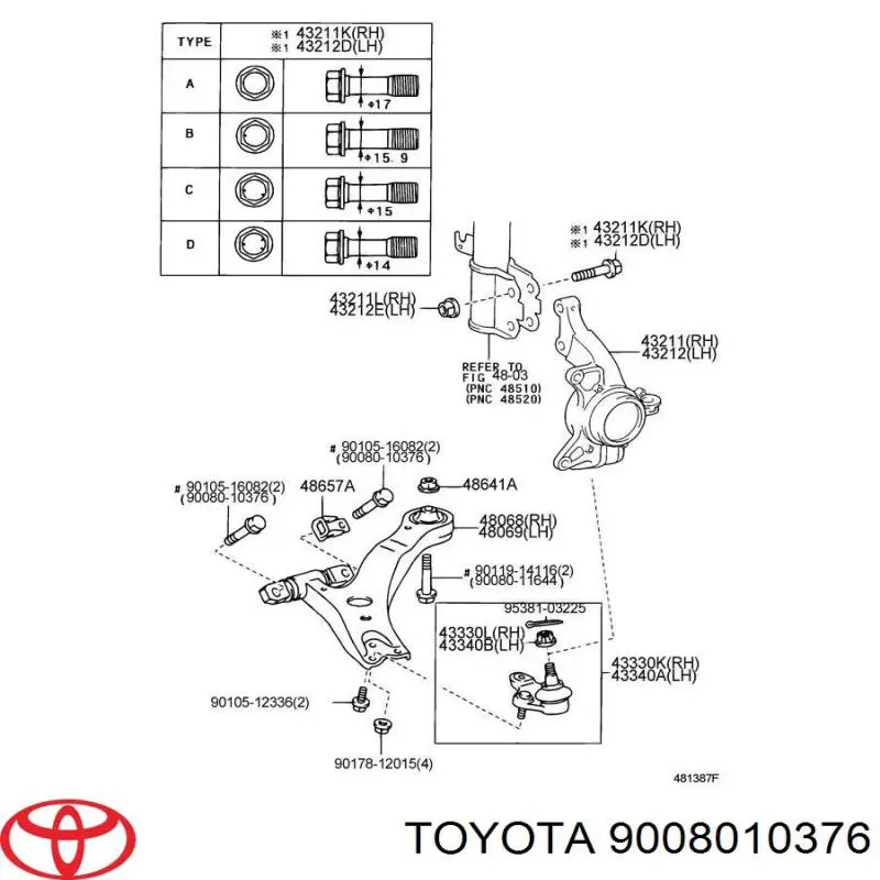 Купити 9008010376 Toyota 