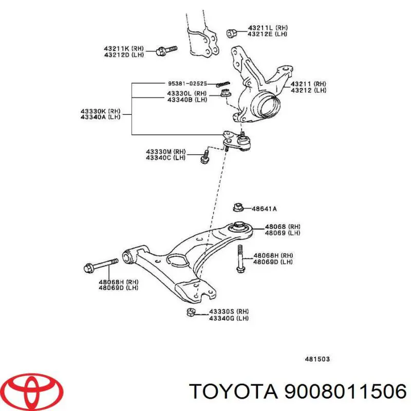 Купити 9008011506 Toyota 