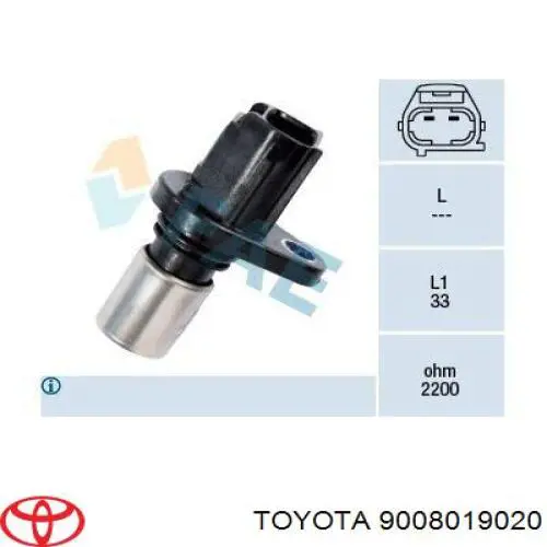 9008019020 Toyota датчик положення розподільного