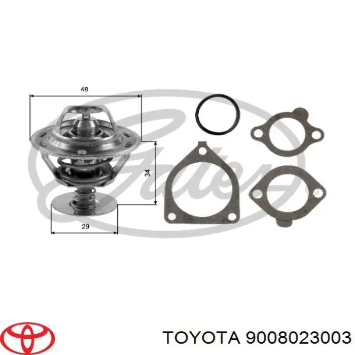 9008023003 Toyota термостат