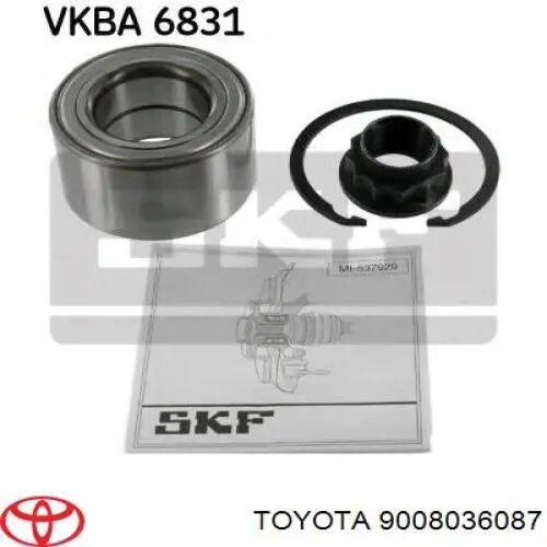 Підшипник ступиці 9008036087 Toyota