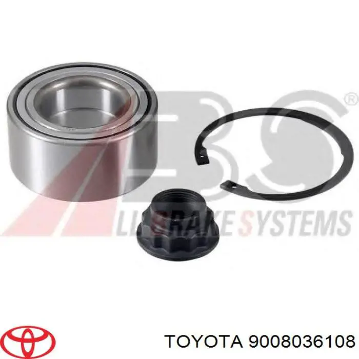 Підшипник ступиці 9008036108 Toyota