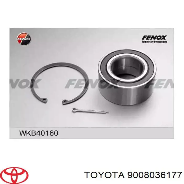 Кільце стопорне підшипника передньої маточини Toyota 9008036177 ціна, від 19.37 USD