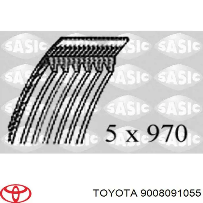 Купити 9008091055 Toyota Ремінь генератора