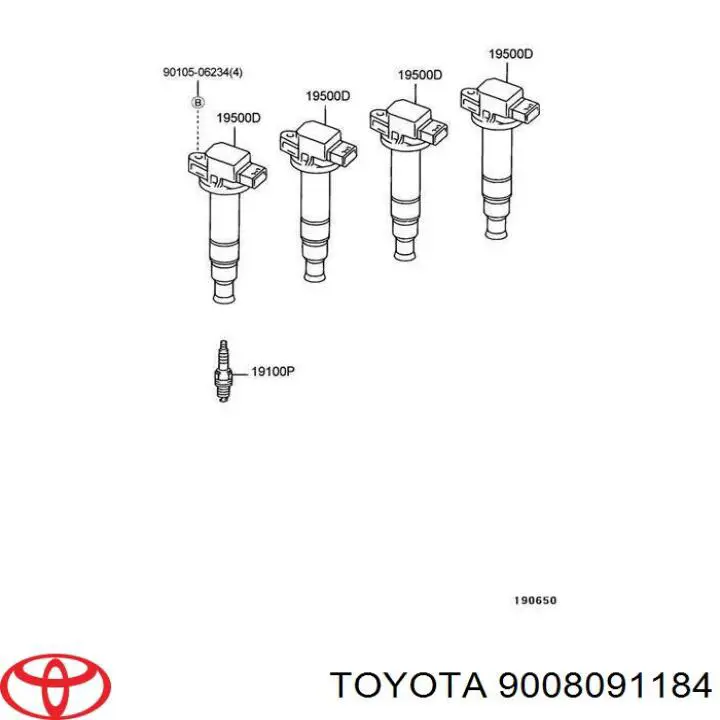 Купити 9008091184 Toyota Свічка запалювання