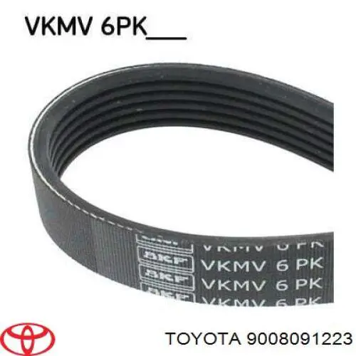 Клиновий ремінь Toyota 9008091223 ціна, від 14.53 USD