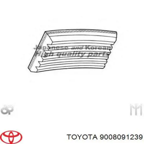 Купити 9008091239 Toyota Ремінь генератора