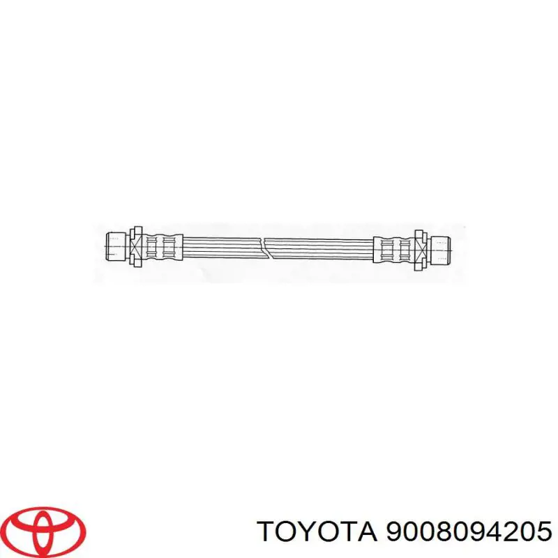 Купити 9008094205 Toyota Шланг гальмівний задній