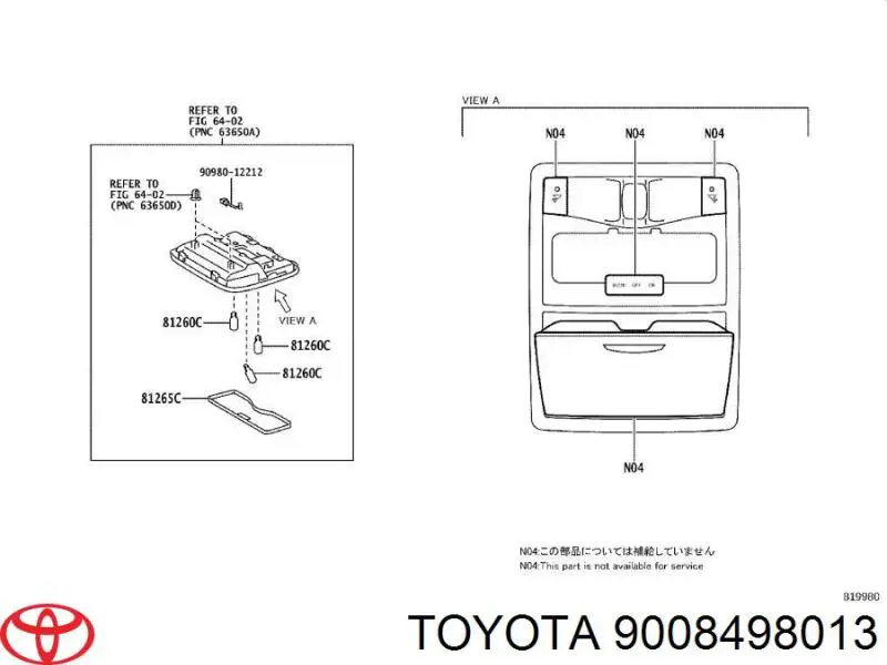 9008498013 Toyota 