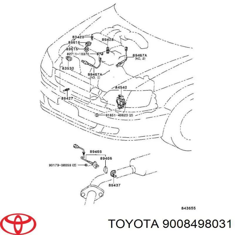 283000L010 Toyota Реле протитуманної фари