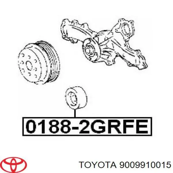 Підшипник генератора 9009910015 Toyota