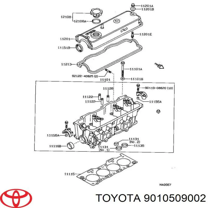 Болт головки блока циліндрів, ГБЦ Toyota 9010509002 ціна, від 15.86 USD