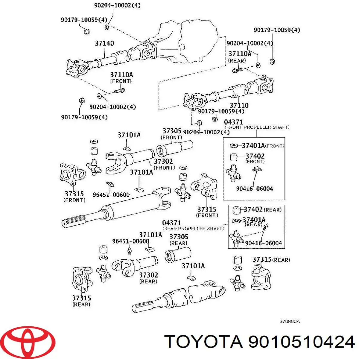 9010510424 Toyota 