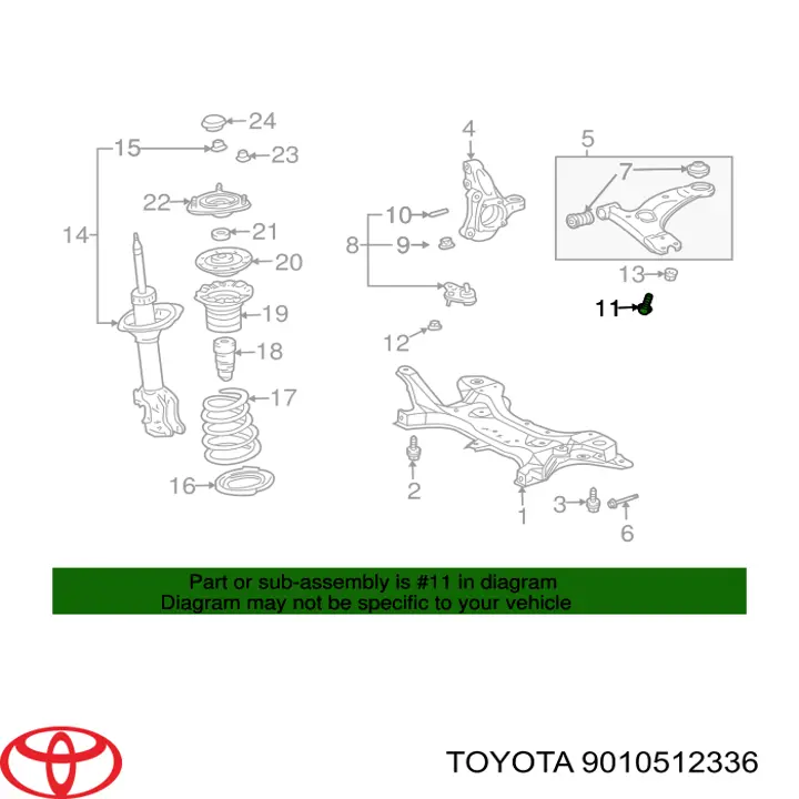  Toyota 9010512336 ціна, від 2.66 USD