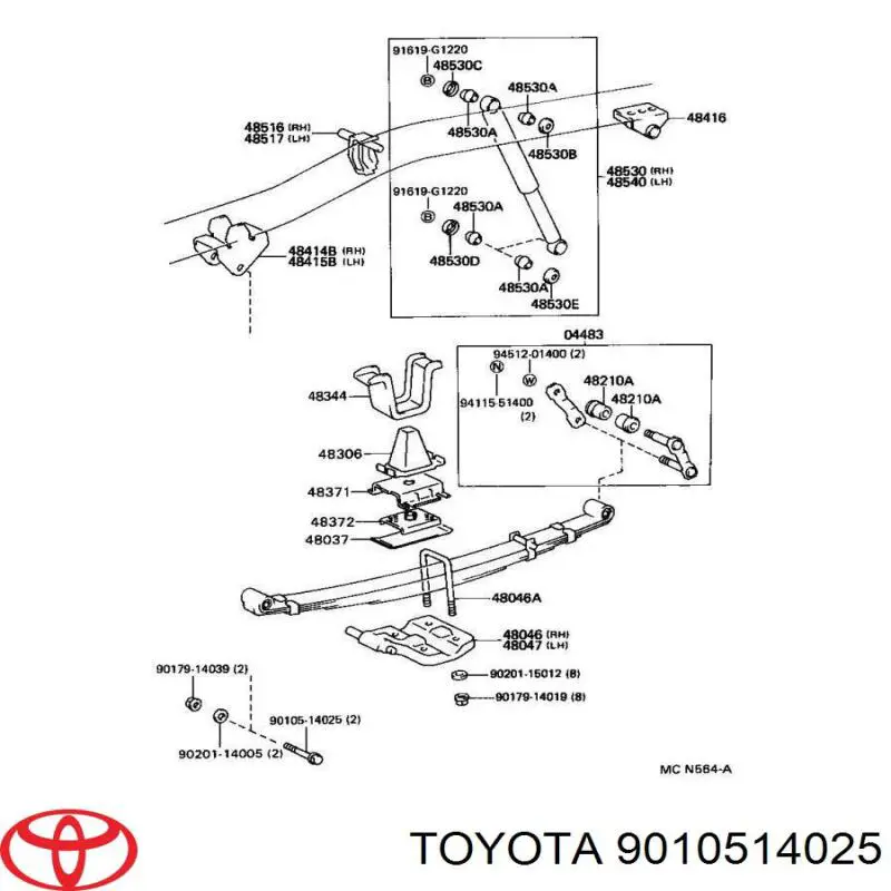  9010514025 Toyota