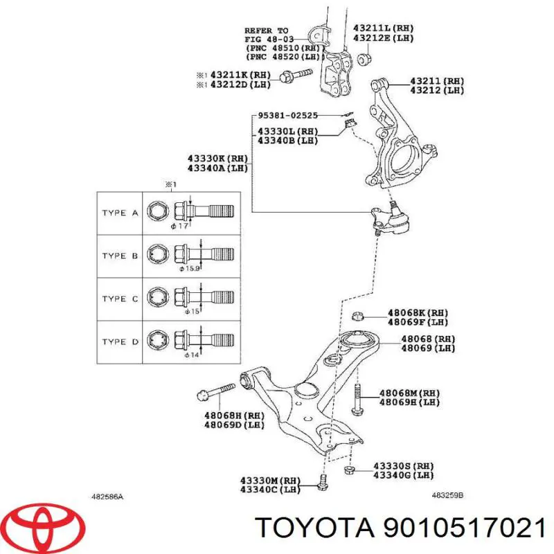 9010517021 Toyota 