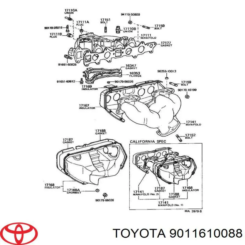 9011610088 Toyota 