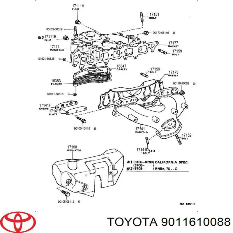  Toyota 9011610088 ціна, від 1.21 USD