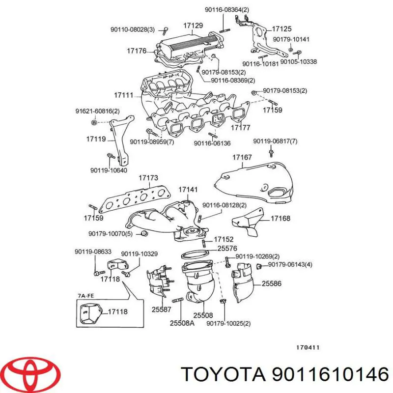  Toyota 9011610146 ціна, від 6.17 USD