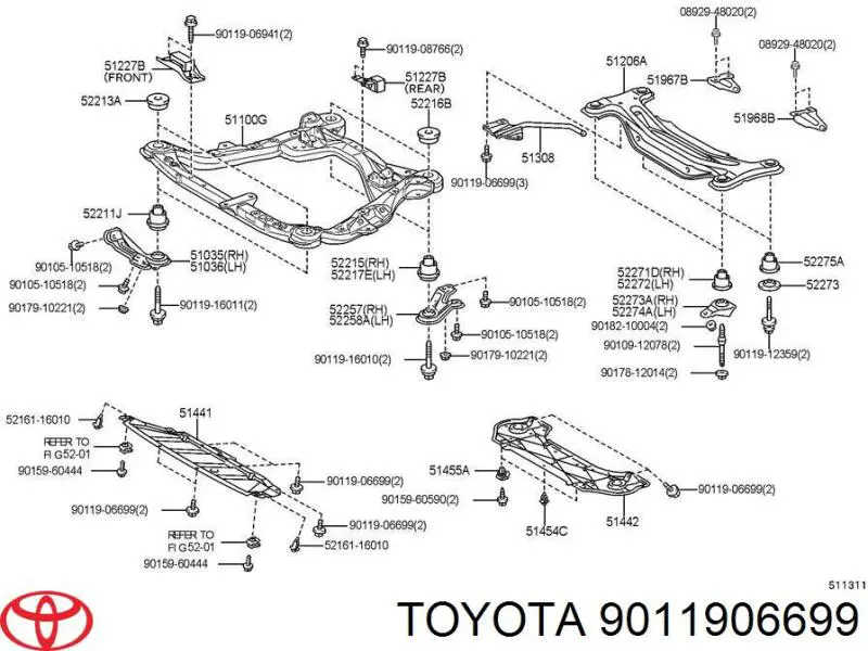 9011906699 Toyota 