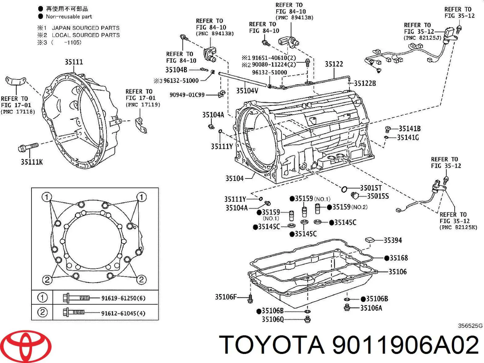 9011906A02 Toyota 