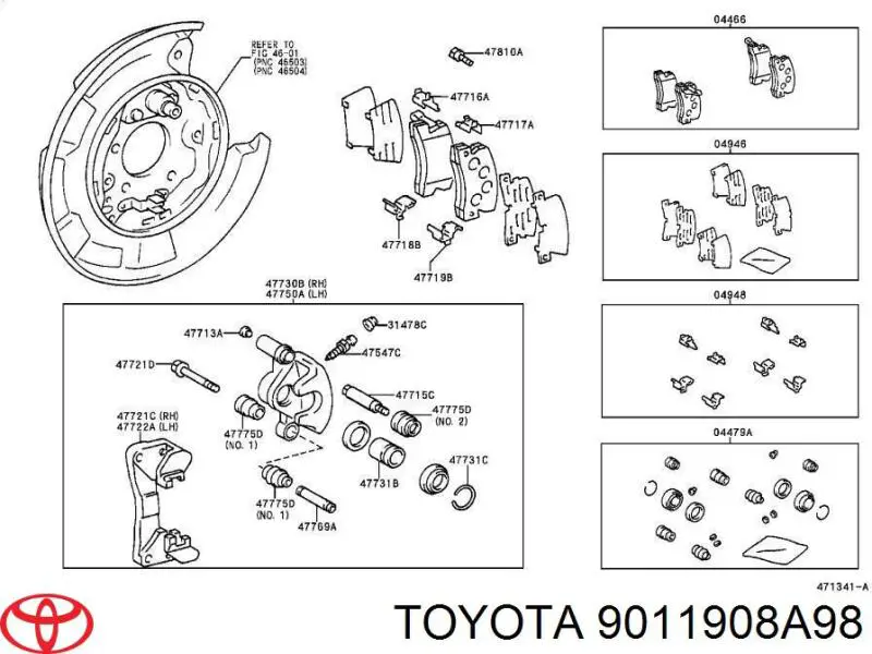 9011908A98 Toyota 