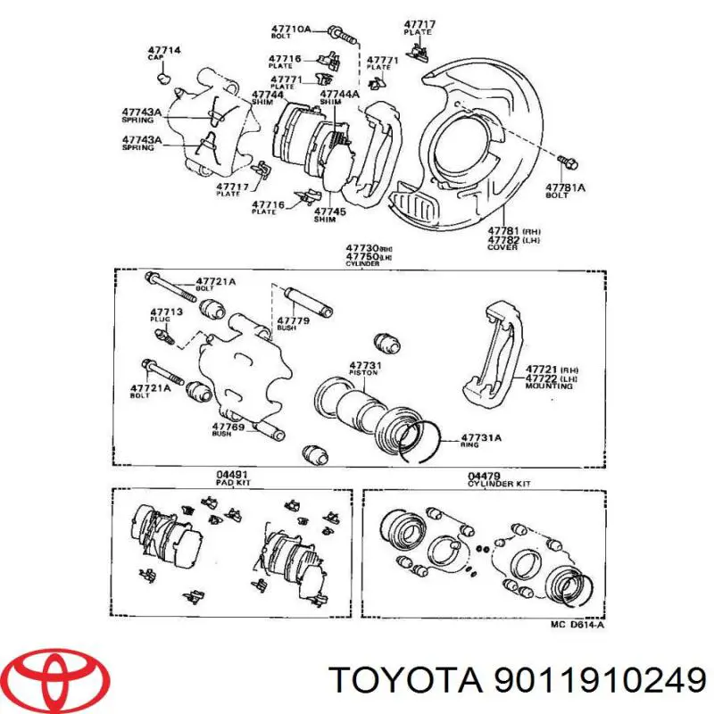  9011910249 Toyota