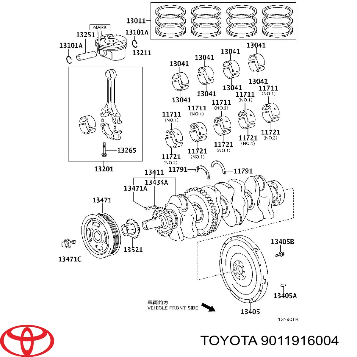 Купити 9011916004 Toyota Болт колінвалу