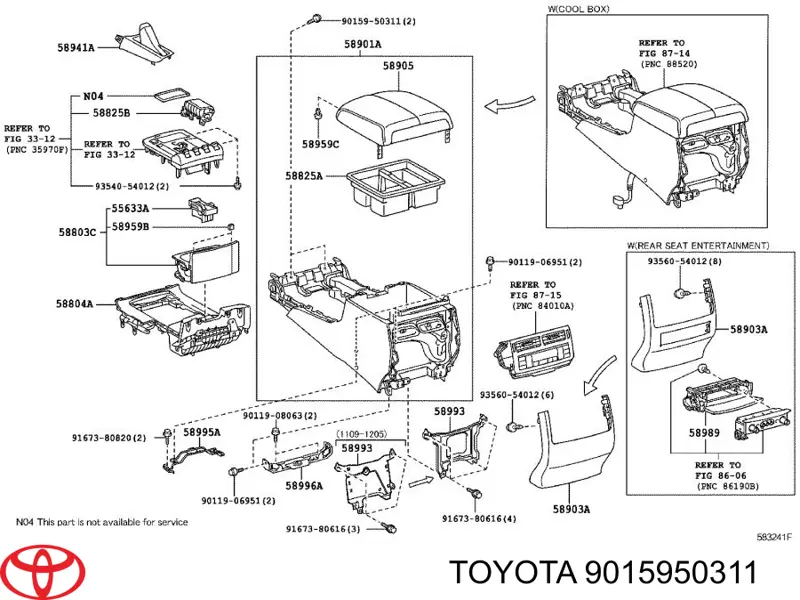 Купити 9015950311 Toyota Кліпса кріплення фари