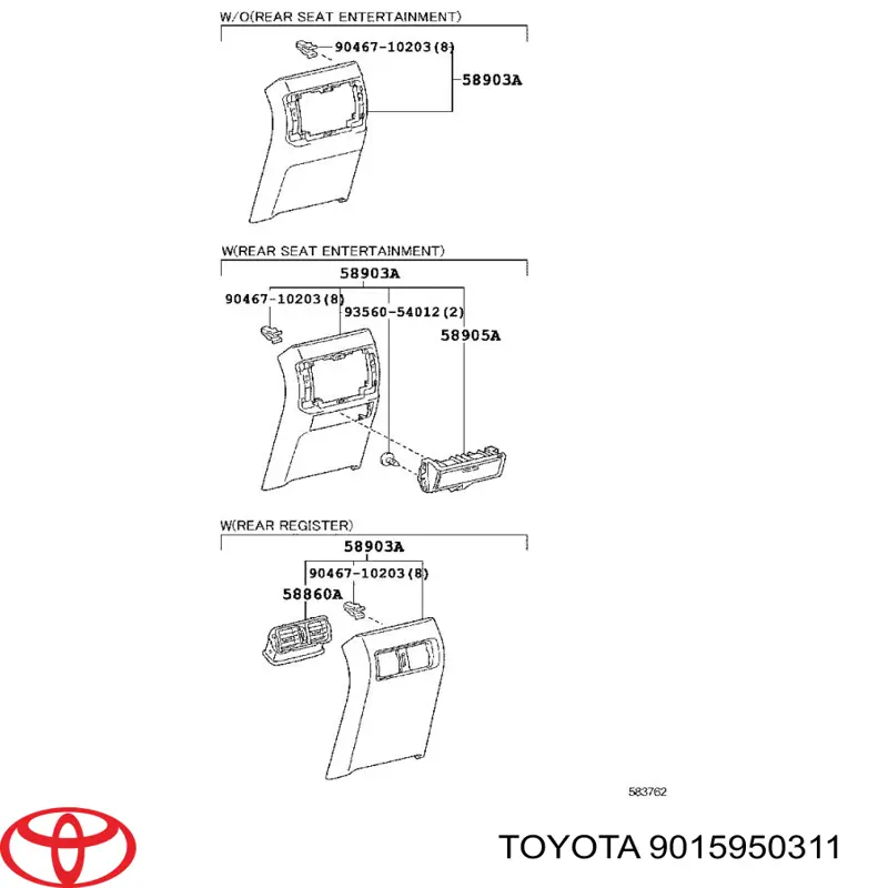 Кліпса кріплення фари Toyota Yaris (Тойота Яріс)